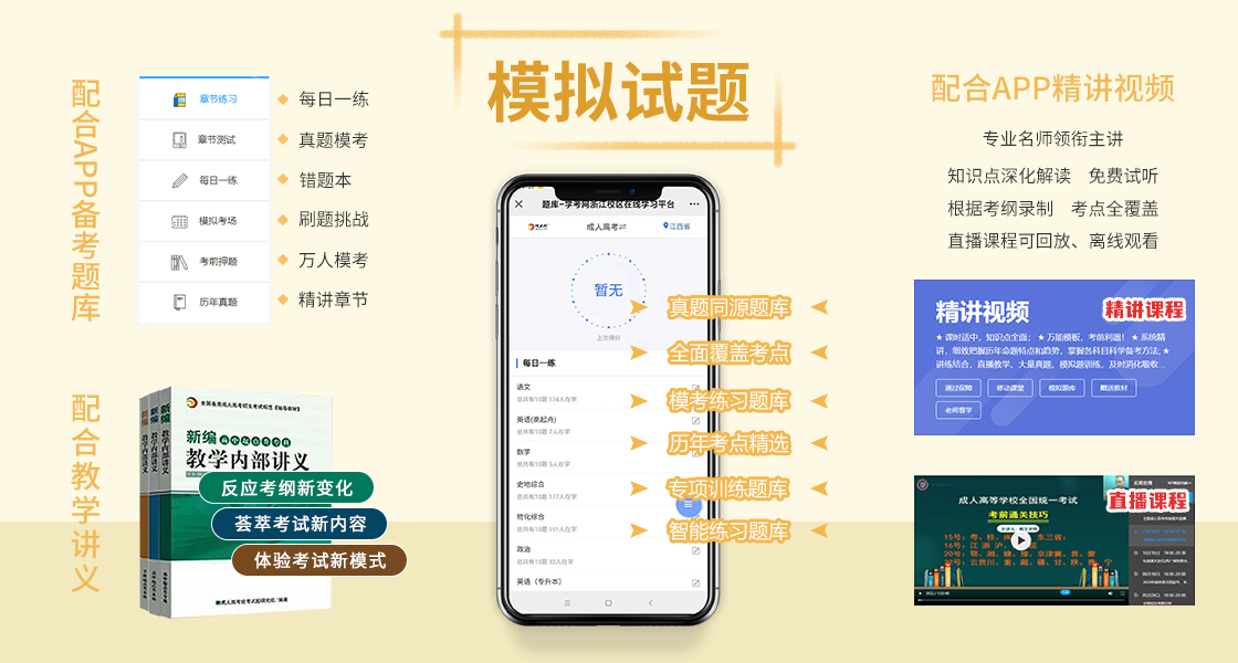 廣東成人高考考前復習資料！